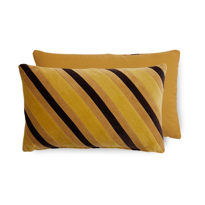 Striped velvet kudde 30x50 cm - Honey - HKliving