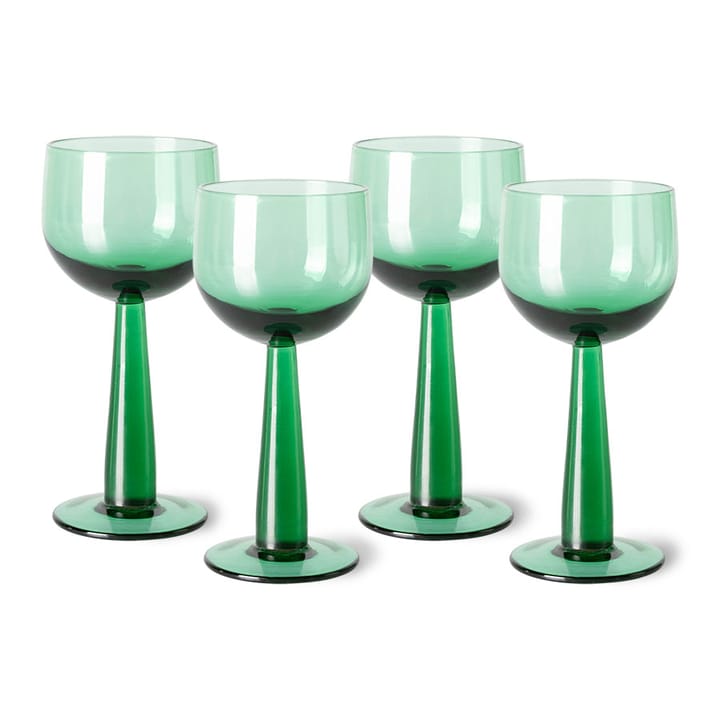 The Emeralds Vinglas Höga 4-pack 20 cl - Grön - HKliving