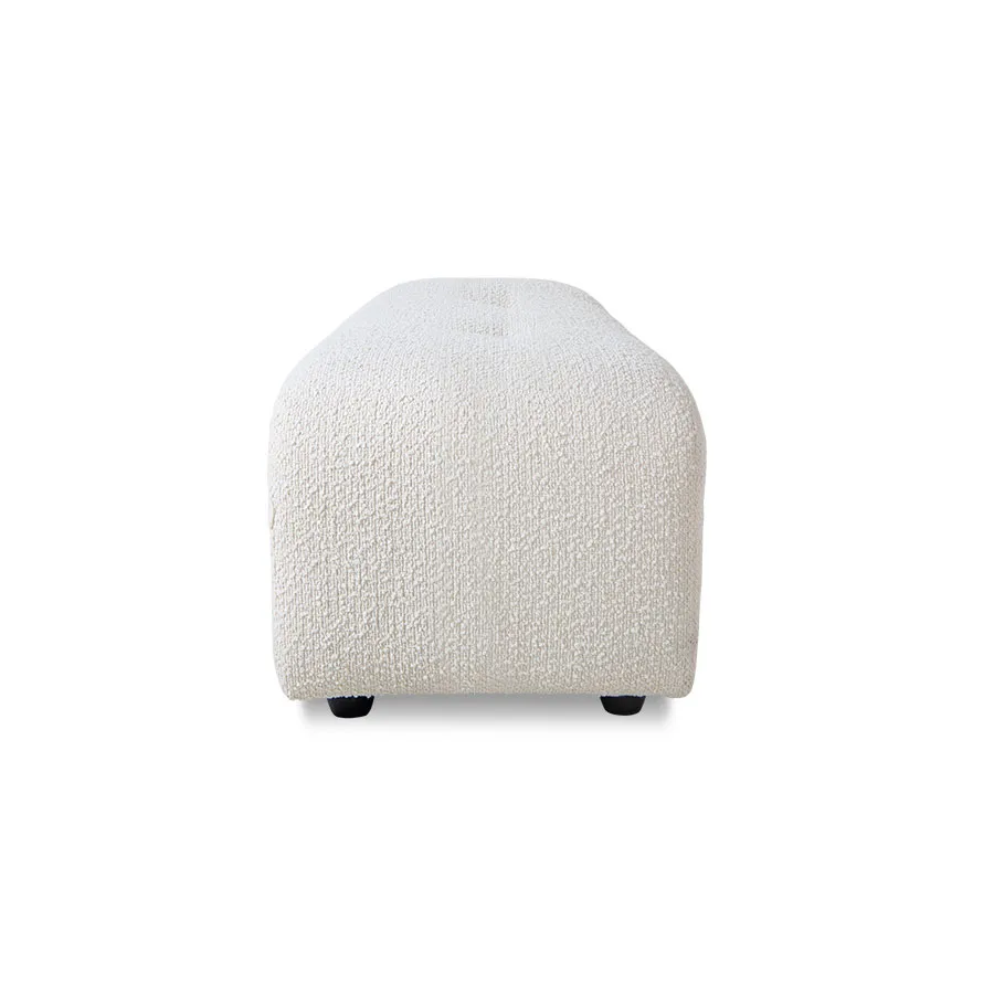 Vint soffmodul fotpall Liten 47x43 cm, Gräddvit HKliving