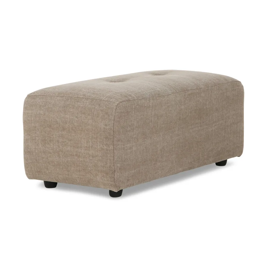 Vint soffmodul fotpall S 47x43 cm, Taupe HKliving