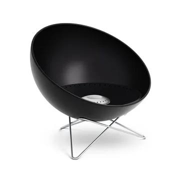 BOWL 57 eldstad - Svart-silver, stjärnstativ - Höfats