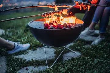 BOWL 57 eldstad - Svart-silver, stjärnstativ - Höfats