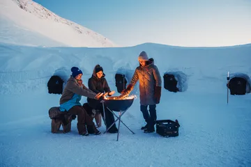 BOWL 57 eldstad - Svart-silver, tripodstativ - Höfats