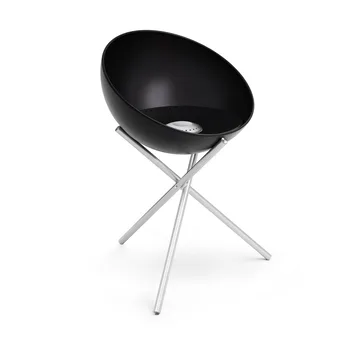 BOWL 70 eldstad - Svart-silver, tripodstativ - Höfats