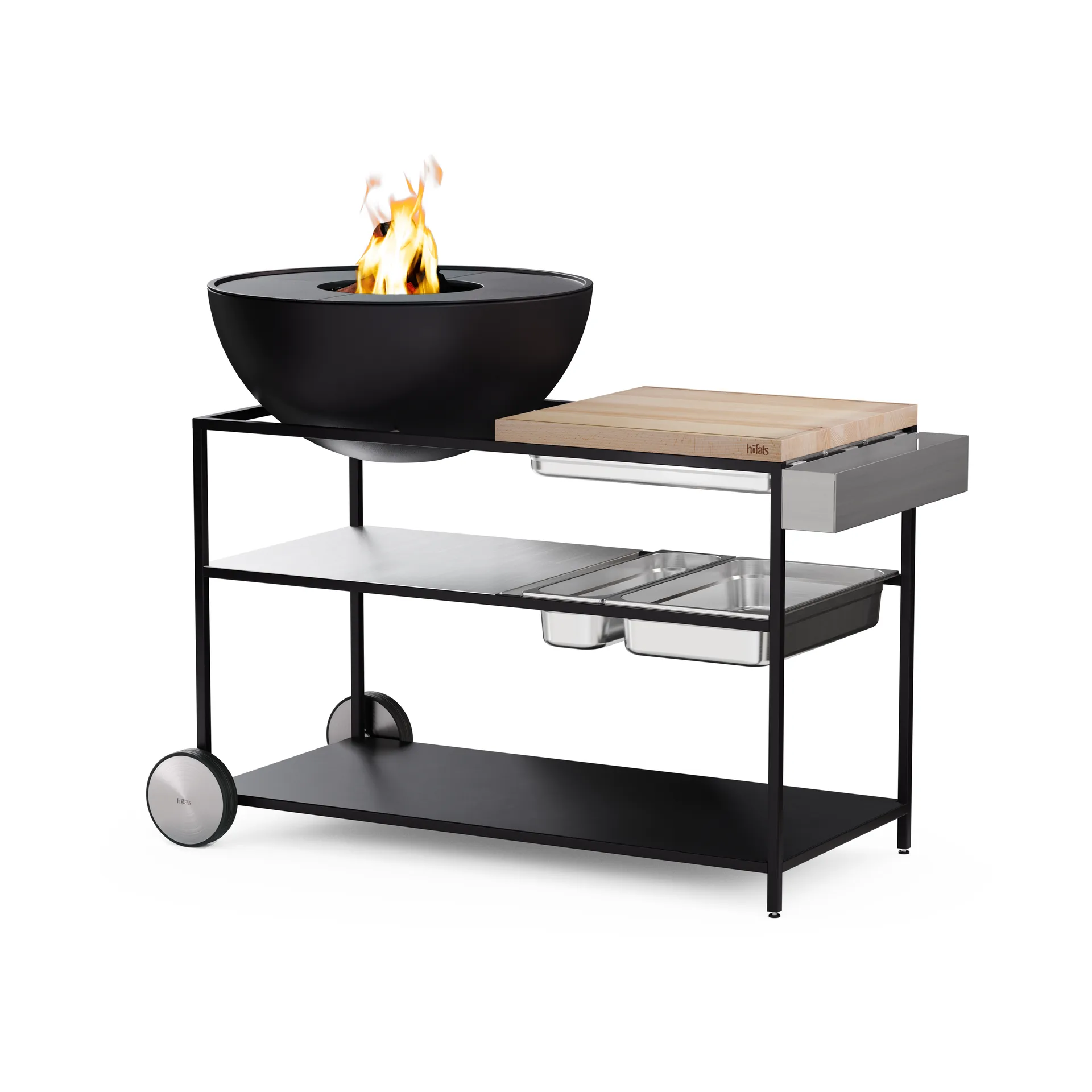 FIRE KITCHEN redskapshållare, Rostfritt stål Höfats