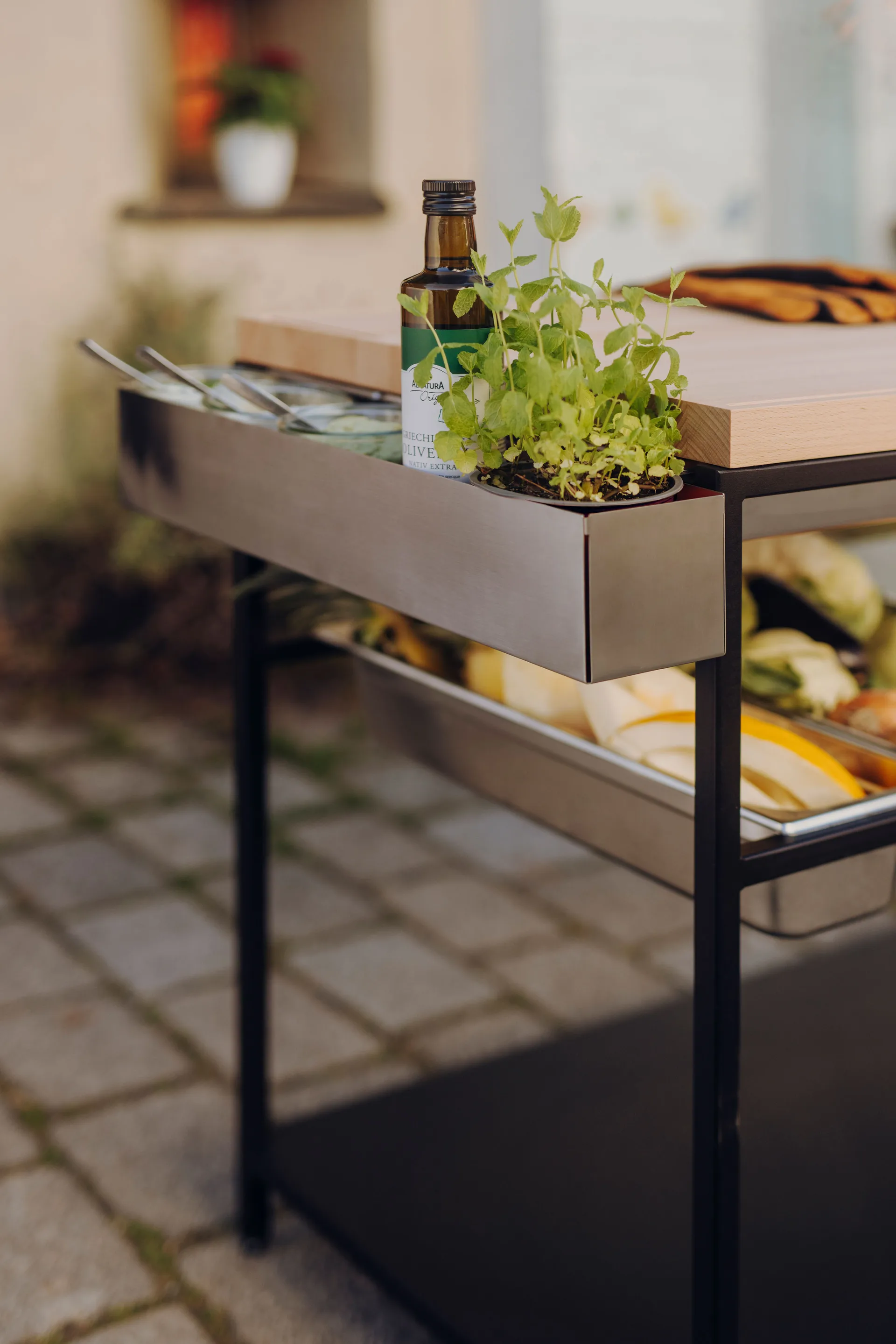 FIRE KITCHEN redskapshållare, Rostfritt stål Höfats