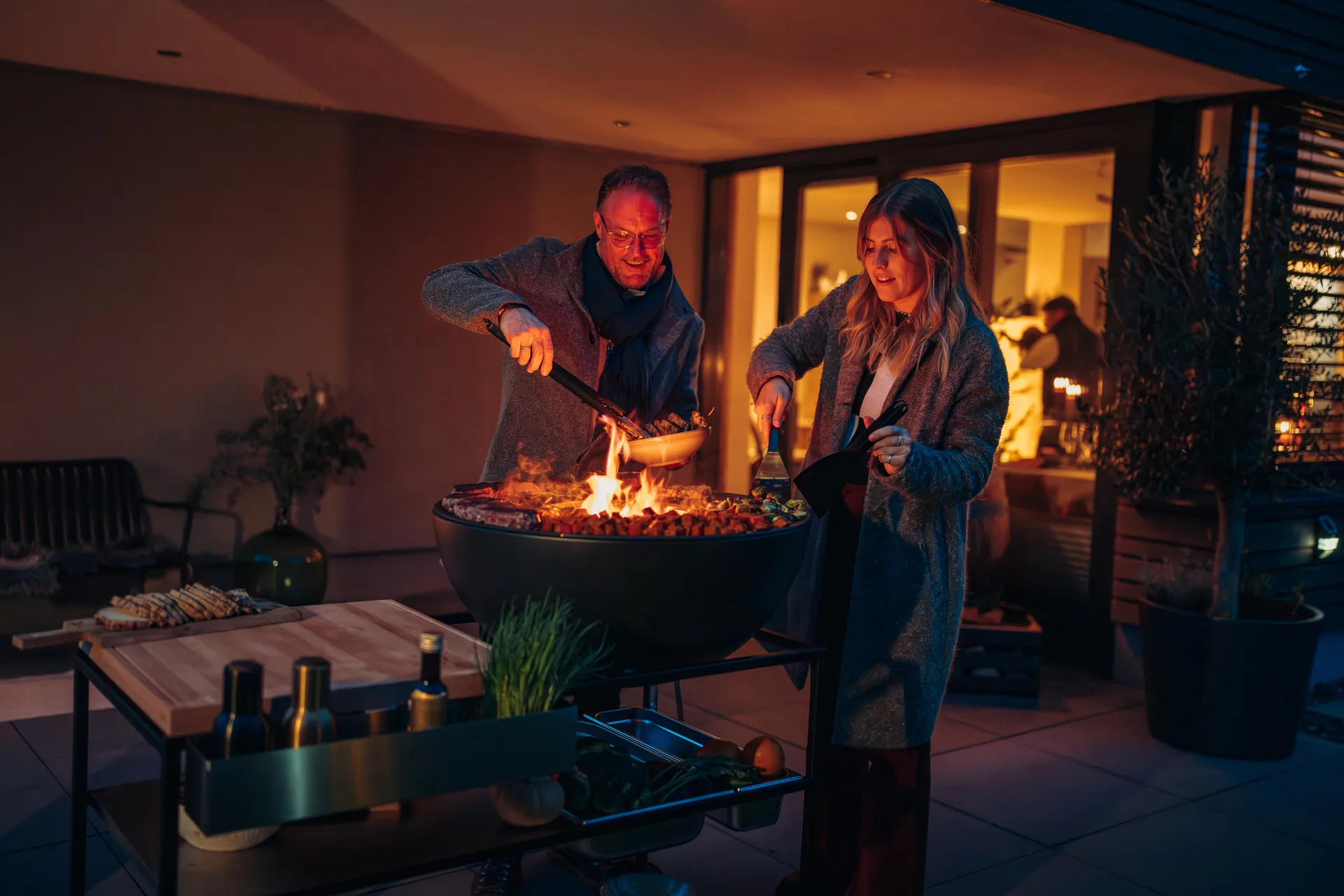 FIRE KITCHEN utekök, Svart Höfats