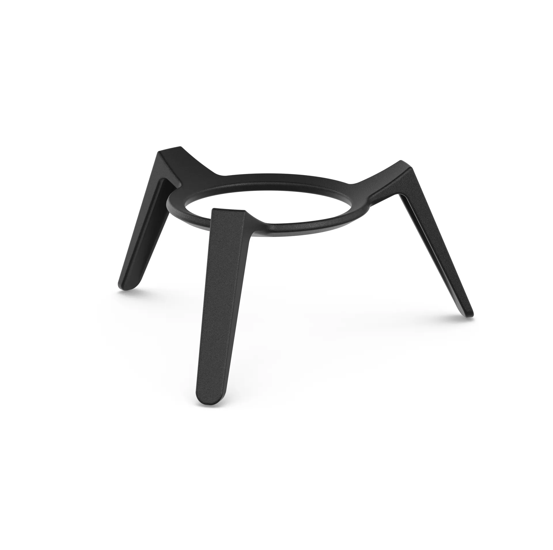 MOON 45 eldstad, Svart-silver, lågt stativ Höfats