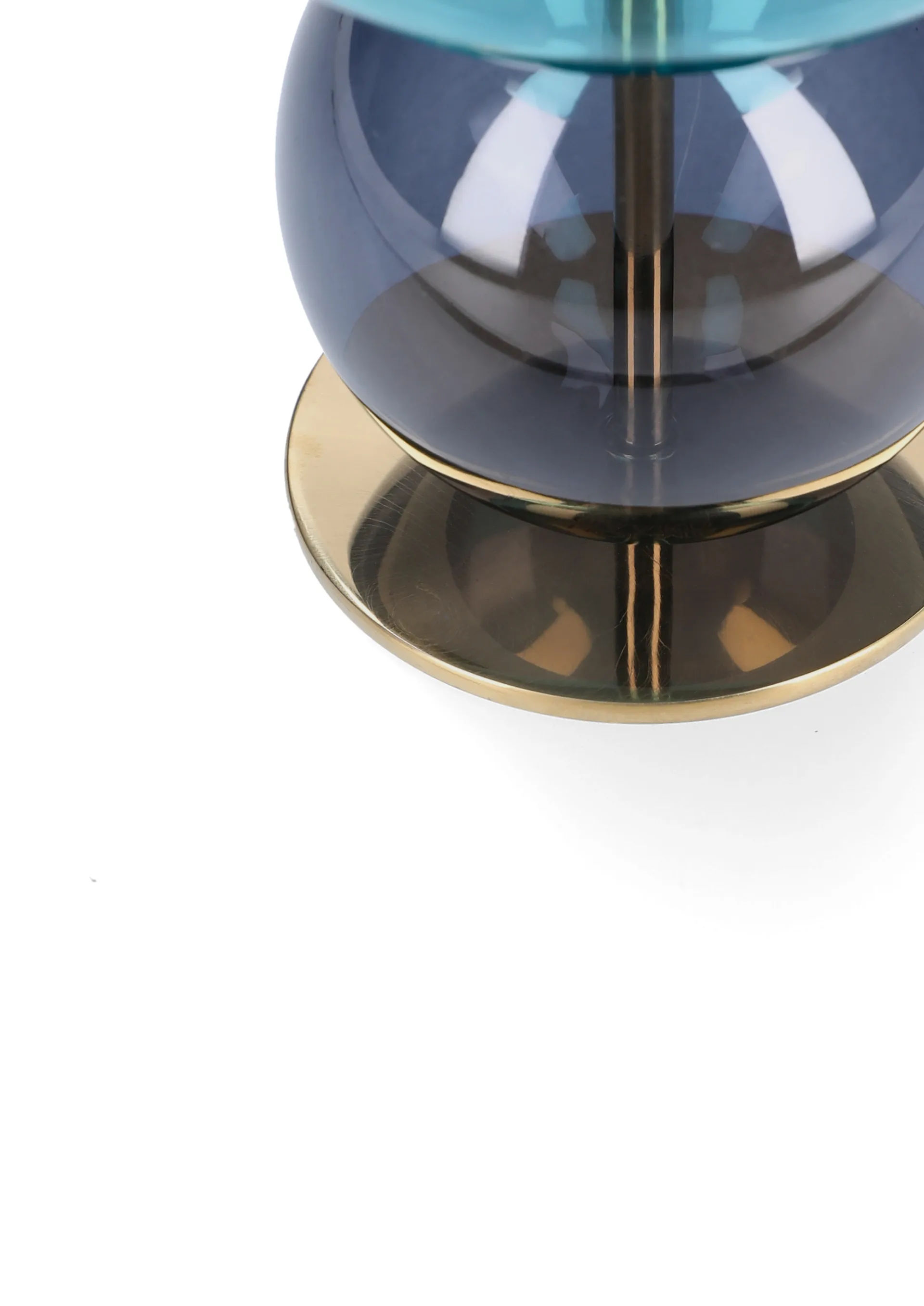 Bubble ljusstake 14 cm, Blå-smoke Holmegaard