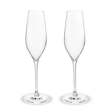Cabernet Lines champagneglas 29 cl 2-pack - Klar - Holmegaard