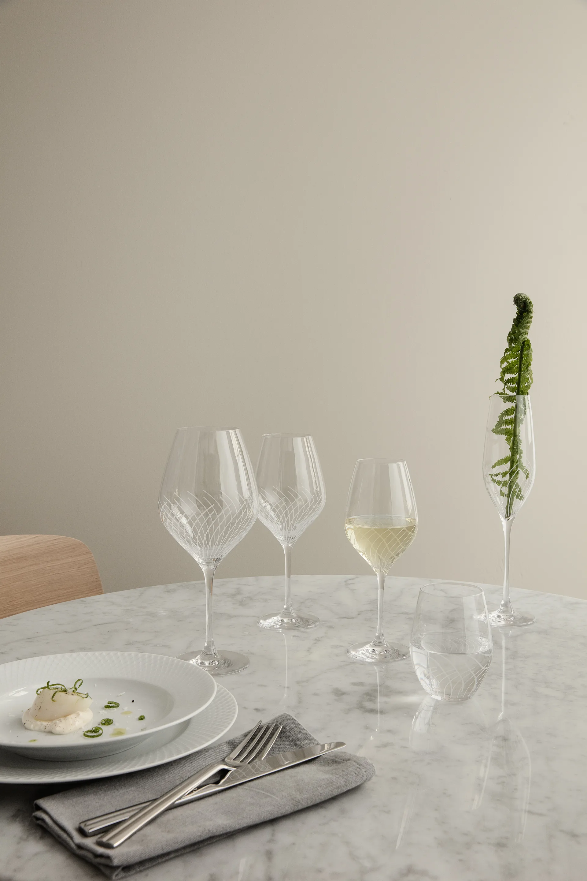 Cabernet Lines champagneglas 29 cl 2-pack, Klar Holmegaard