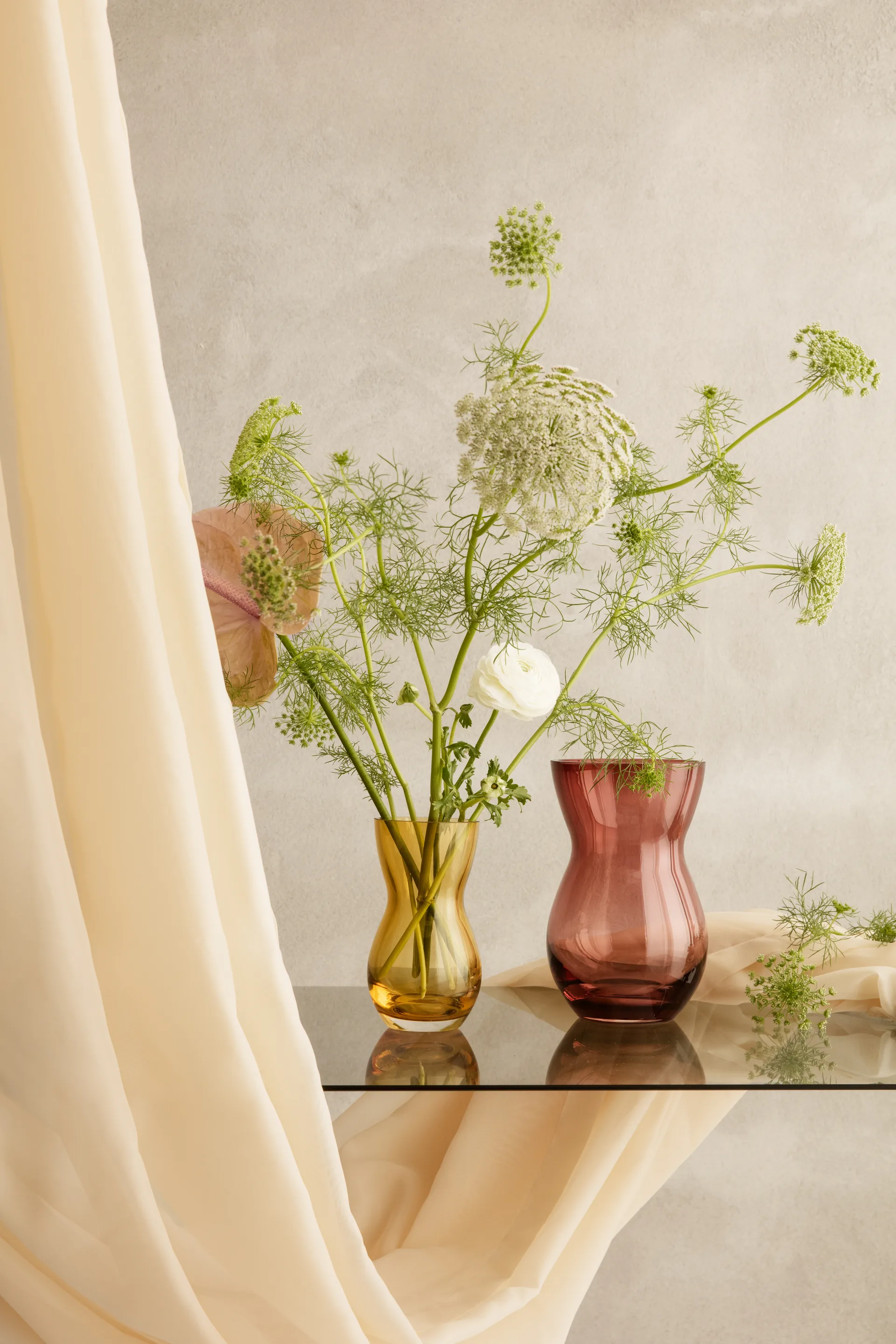 Calabas vas 16 cm, Amber Holmegaard