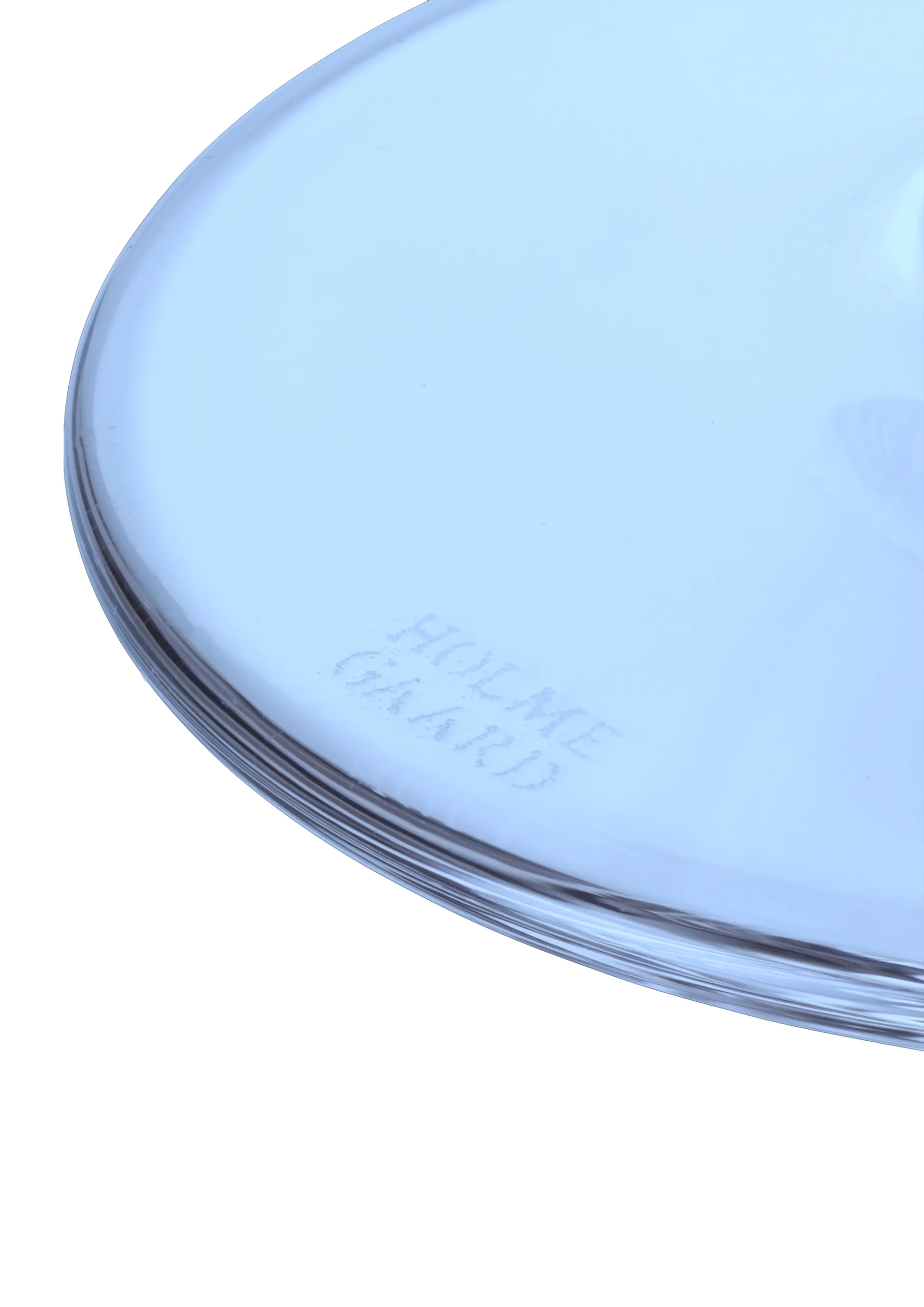 Flow glas på fot 35 cl, Mörkblå Holmegaard