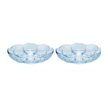 Läs mer om Holmegaard Lily dessertallrik Ø16 cm 2-pack Blue iris