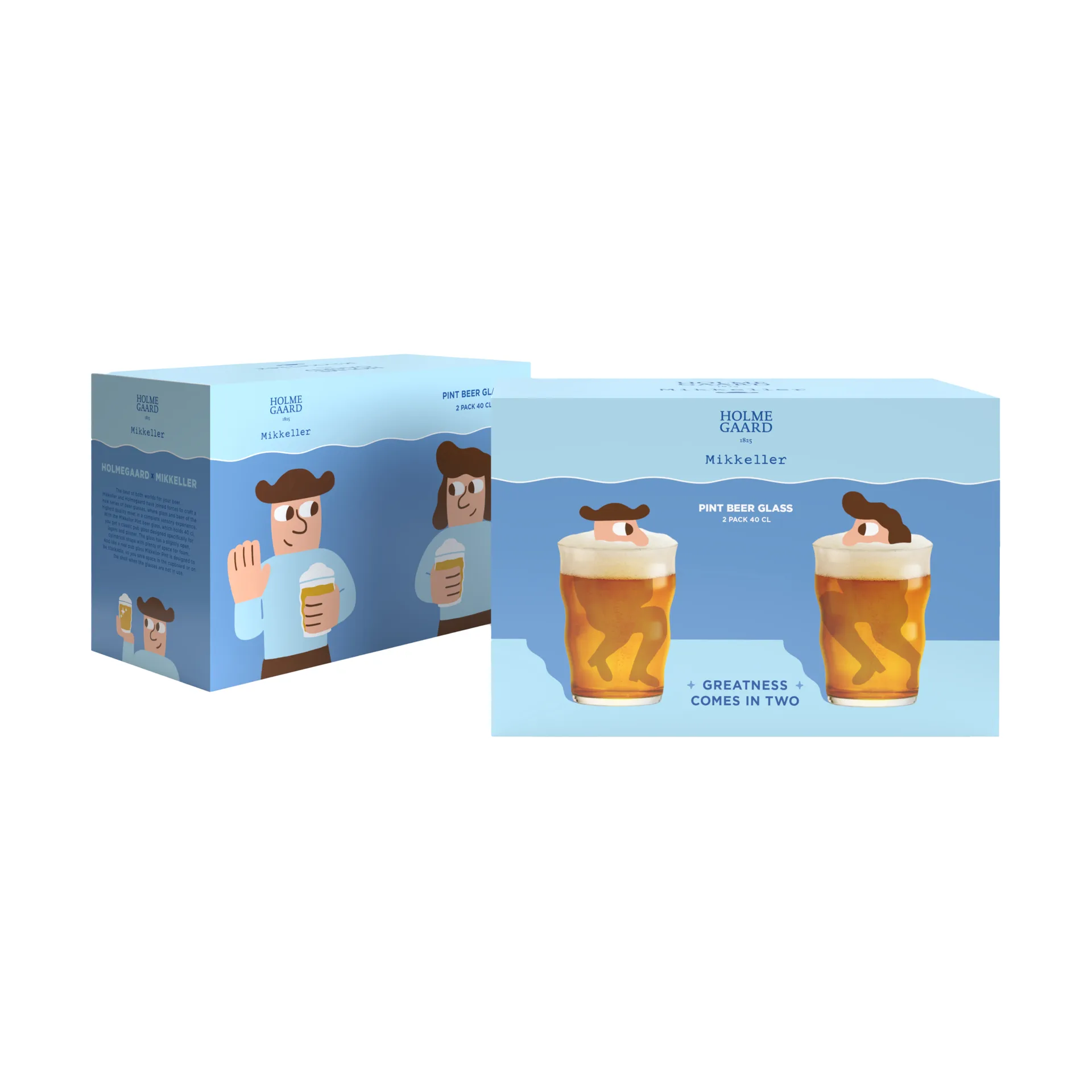 Mikkeller pint ölglas 2-pack, 40 cl Holmegaard