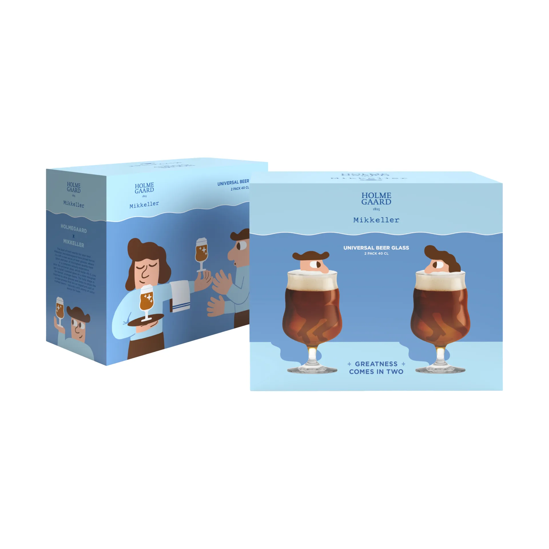 Mikkeller universal ölglas 2-pack, 40 cl Holmegaard