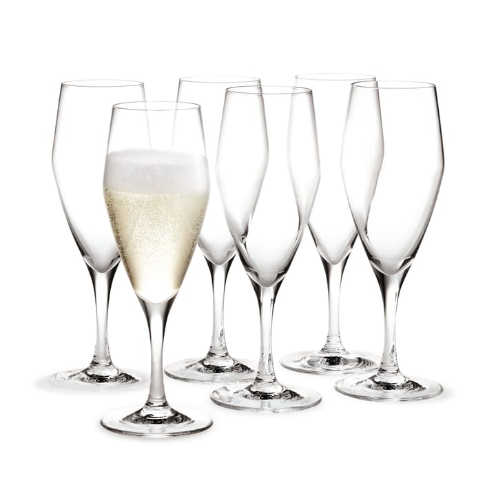 Perfection champagneglas 23 cl 6-pack, Klar Holmegaard