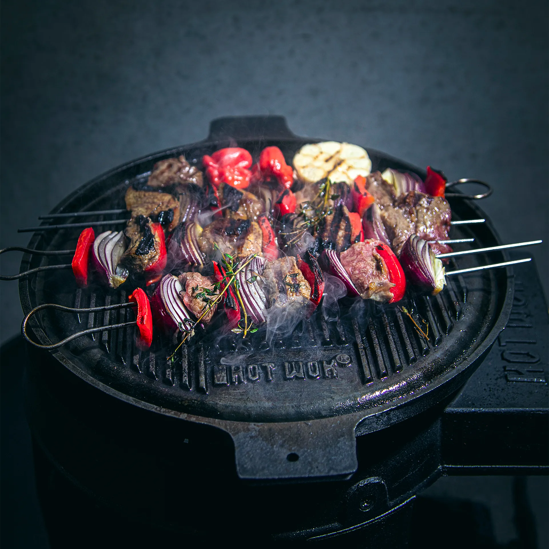 Hot Wok grillpanna gjutjärn, 32,5 cm Hot Wok