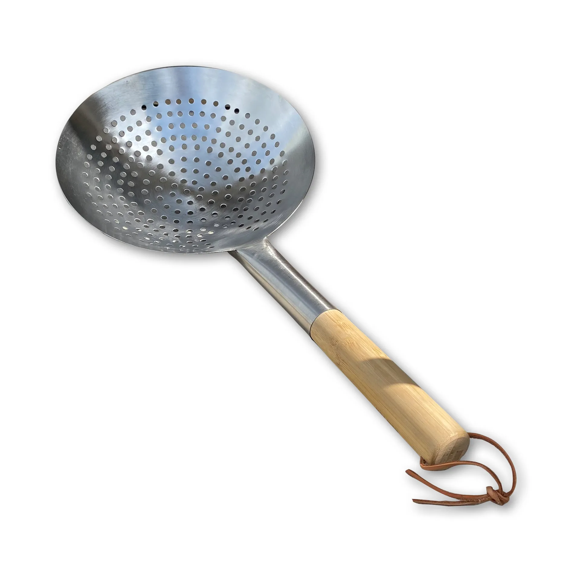 Hot Wok hålslev 53 cm, Rostfritt stål-bambu Hot Wok