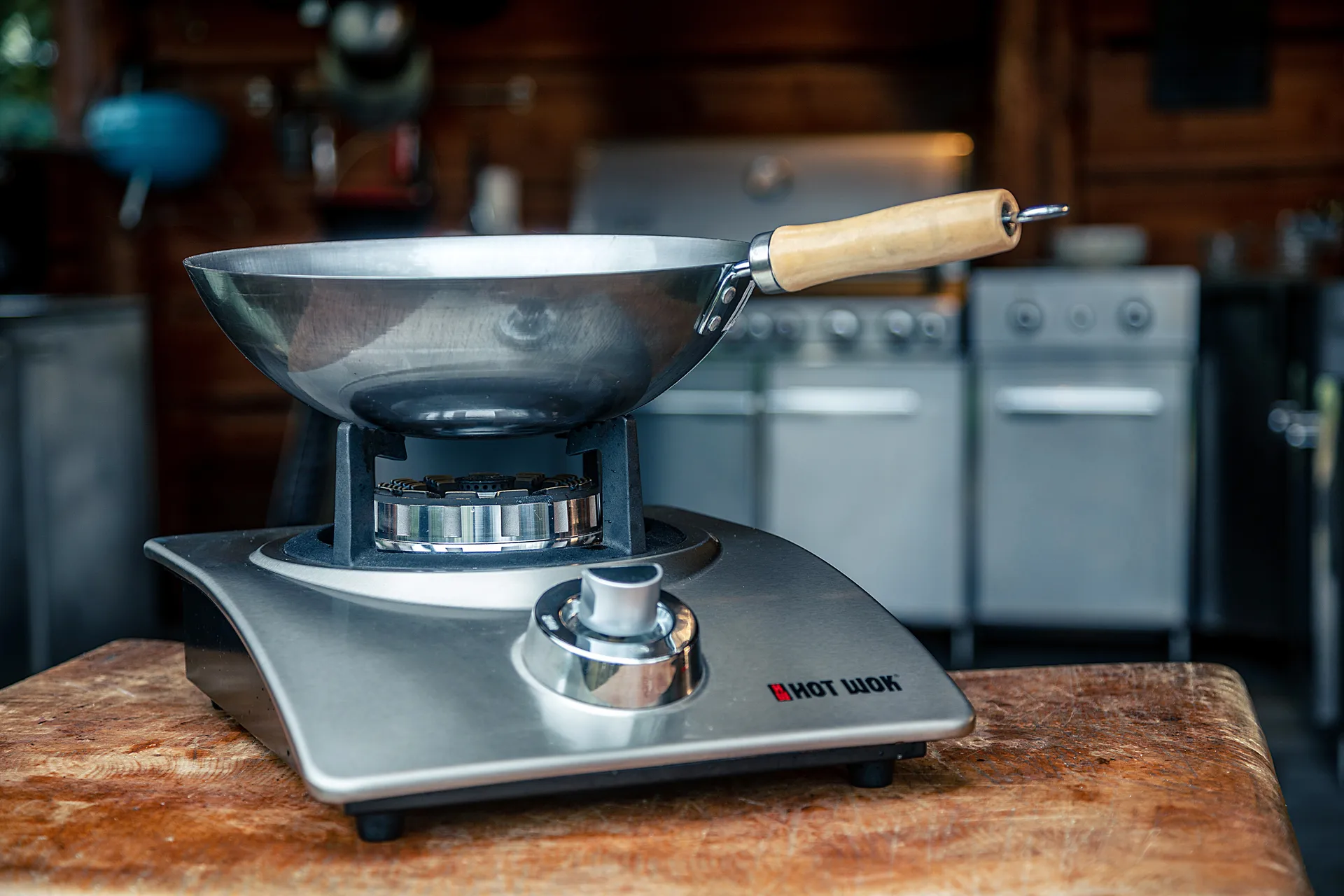 Hot Wok Silver Line gasbrännare 4,5 kW, 2 delar Hot Wok