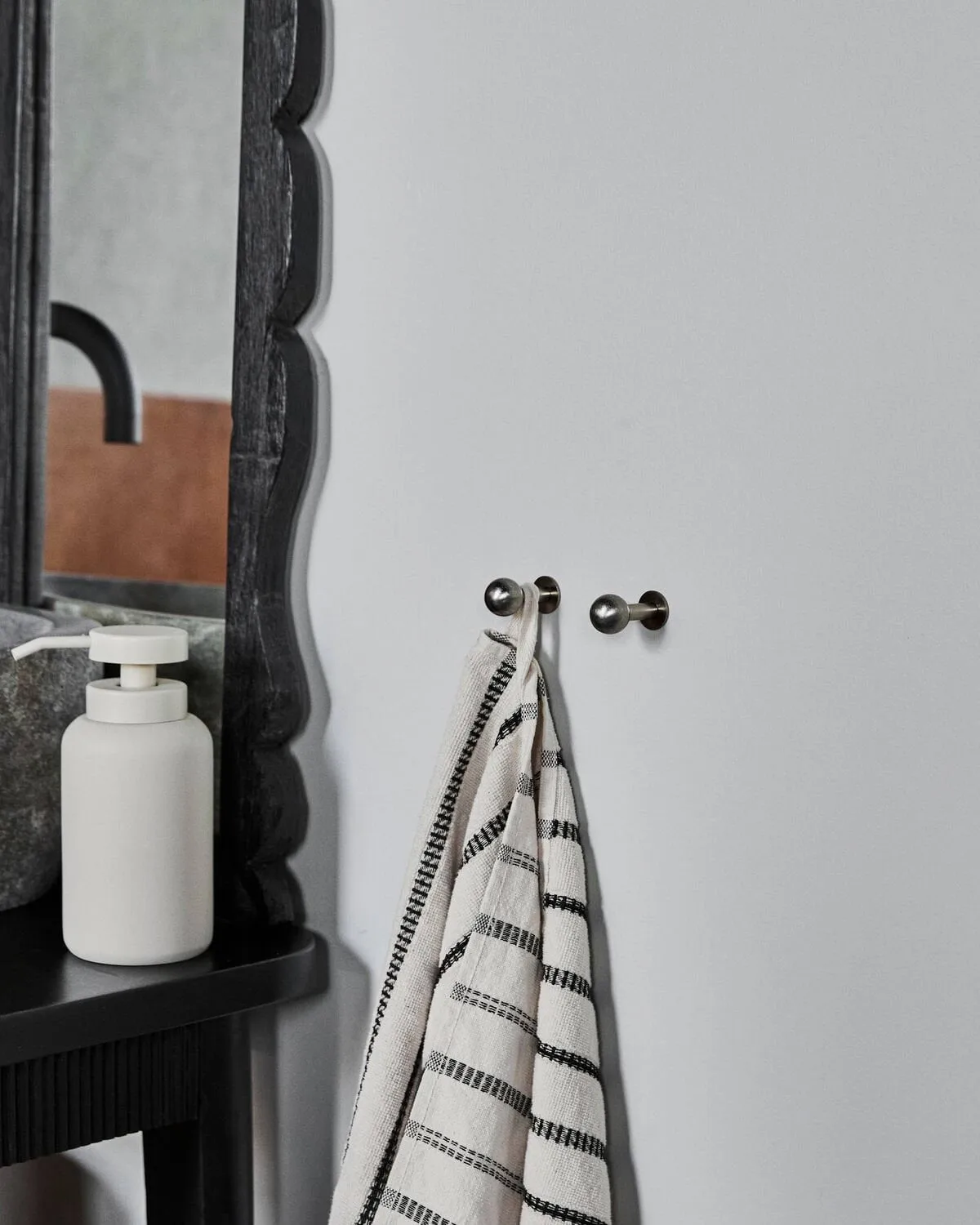 Ball krok 2-pack, Silver finish, Ø4x2 cm House Doctor