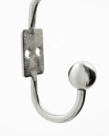 Ball krok 2-pack - Silver finish, Ø7x13 cm - House Doctor