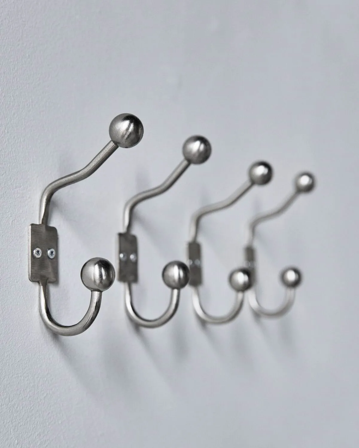 Ball krok 2-pack, Silver finish, Ø7x13 cm House Doctor