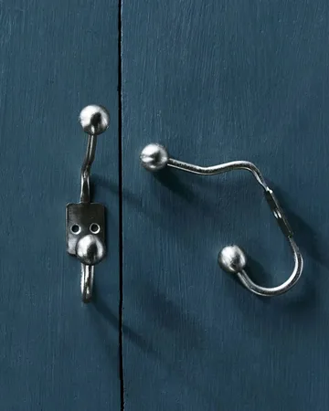 Ball krok 2-pack - Silver finish, Ø7x13 cm - House Doctor