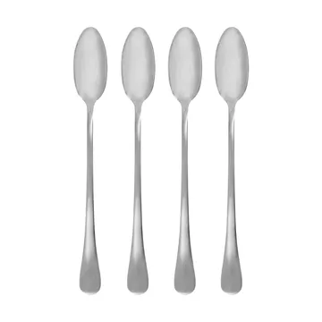Brush lång sked 4-pack - Silver finish - House Doctor