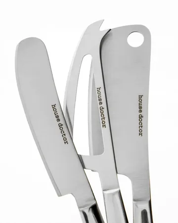 Cheese ostknivar 3 delar - Silver - House Doctor