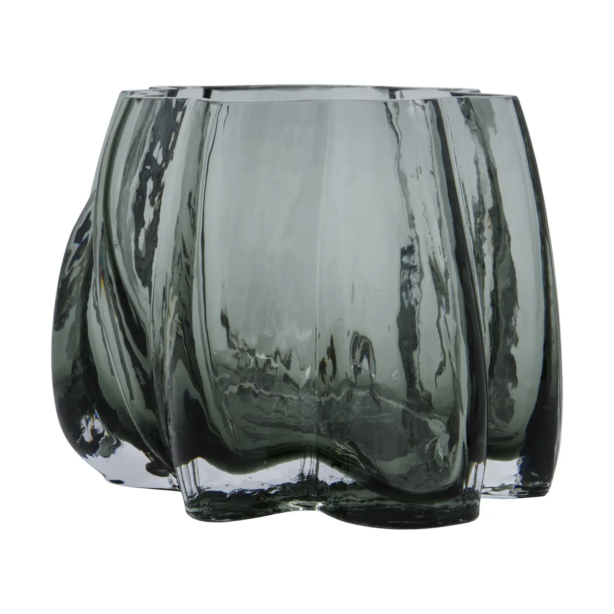 House Doctor Curva värmeljusstake Rökig grå