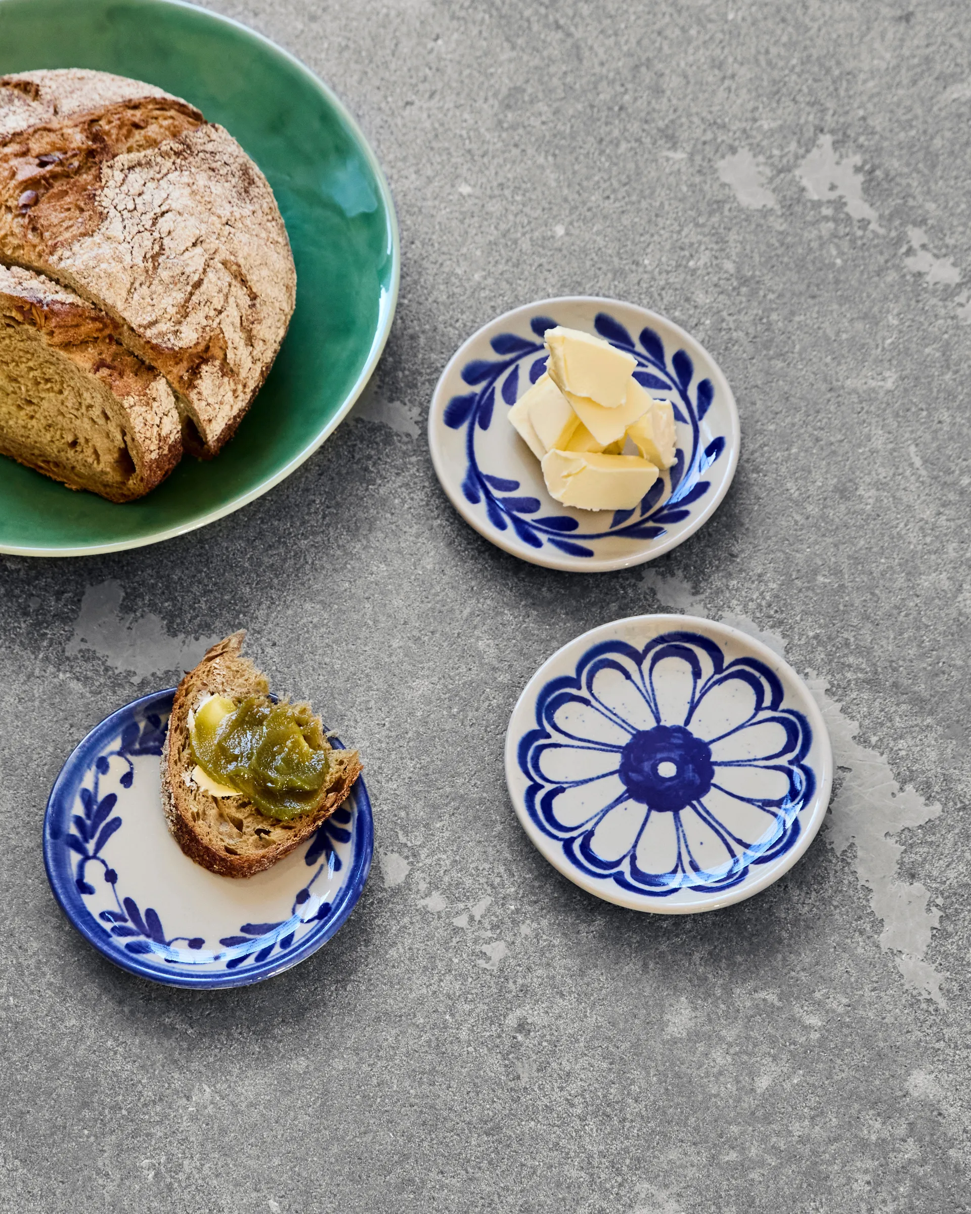 Diva tallrik Ø13 cm 3 delar, Blå House Doctor