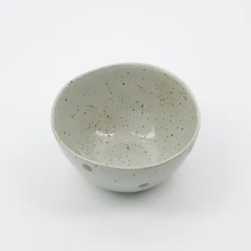 Dots skål Ø12 cm - Vit-gröna prickar - House Doctor