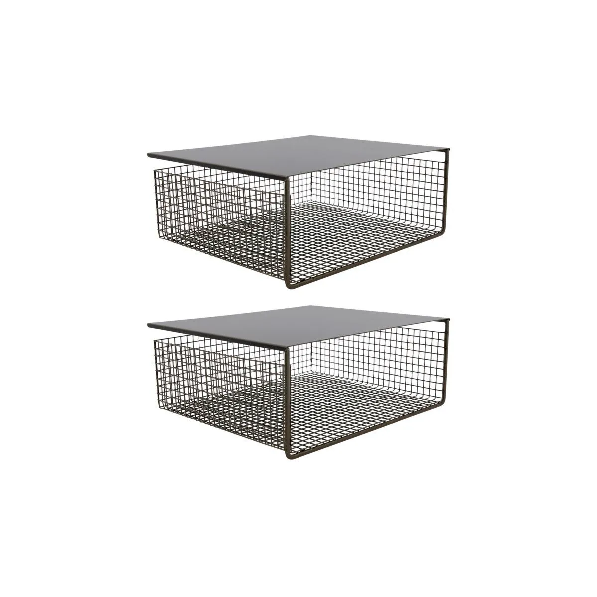 House Doctor Fari metallkorg 30×35 cm 2-pack Svart