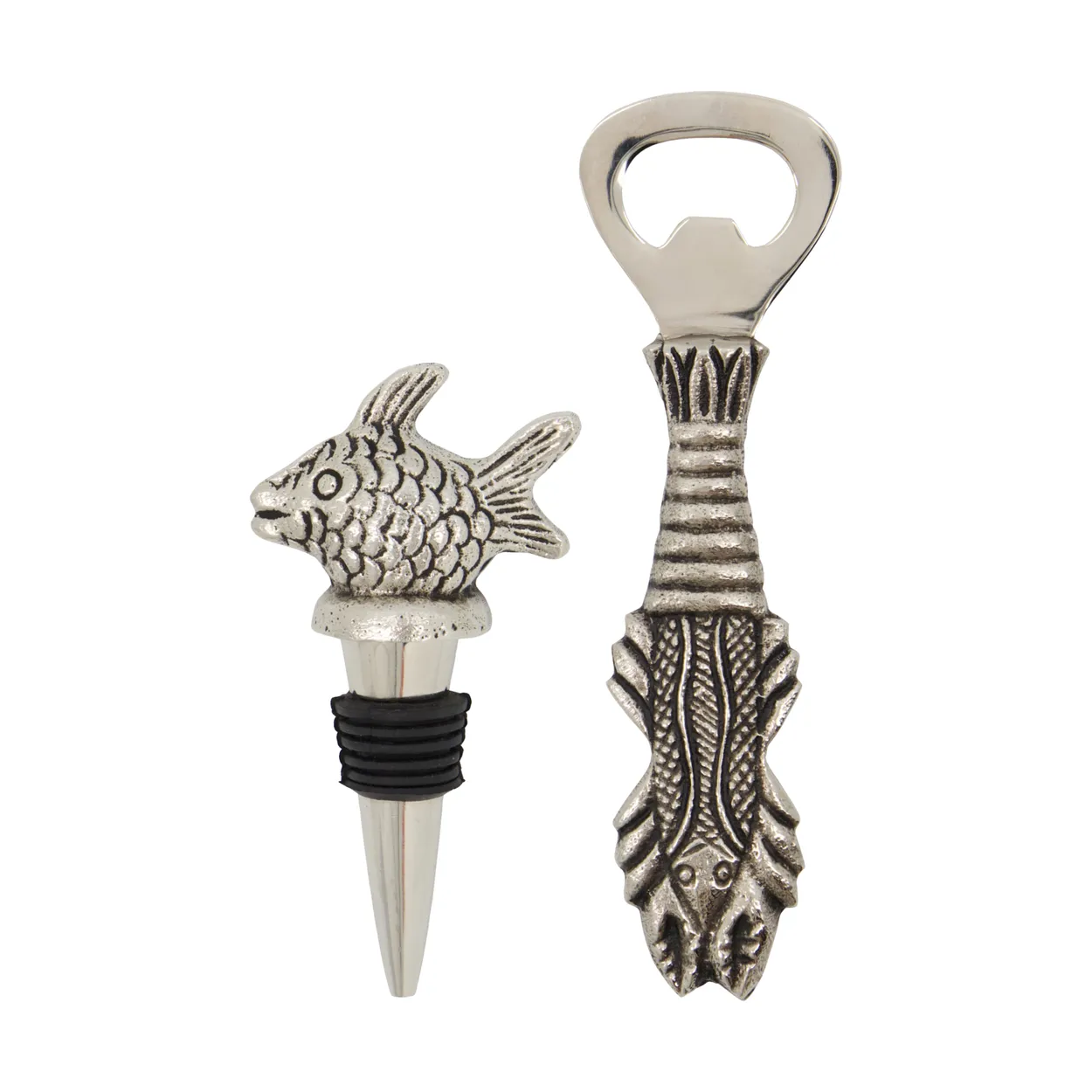 Produktfoto för House Doctor Fish barset 2 delar Antiksilver