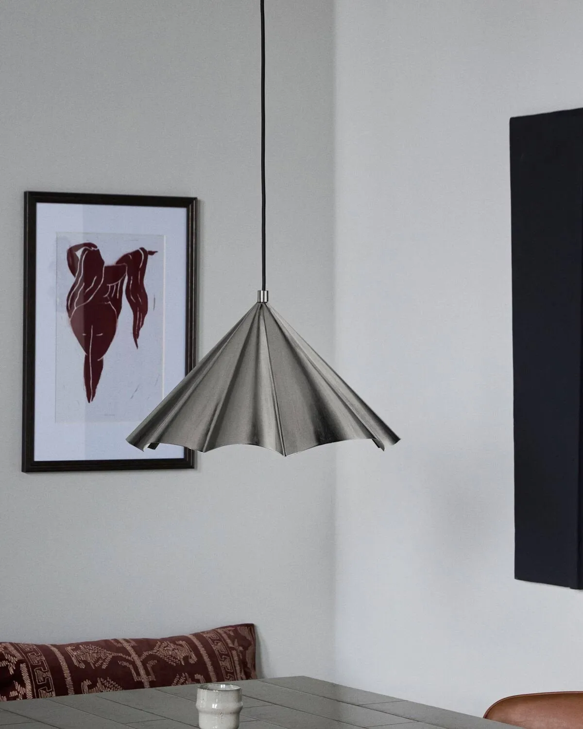 Flola pendel Ø50 cm, Borstad silverfärg House Doctor