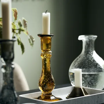 Glee ljusstake 22 cm - Amber - House Doctor