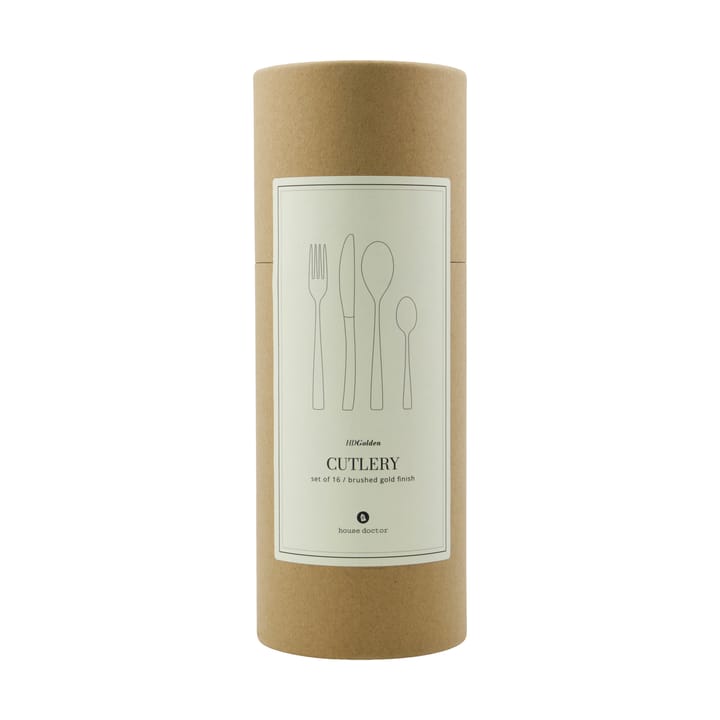 Golden bestickset 16 delar, Gyllene House Doctor
