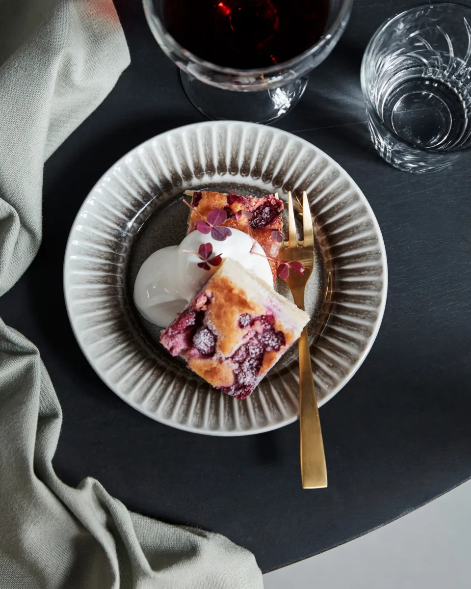 Golden tårtgaffel 4-pack, Gyllene House Doctor