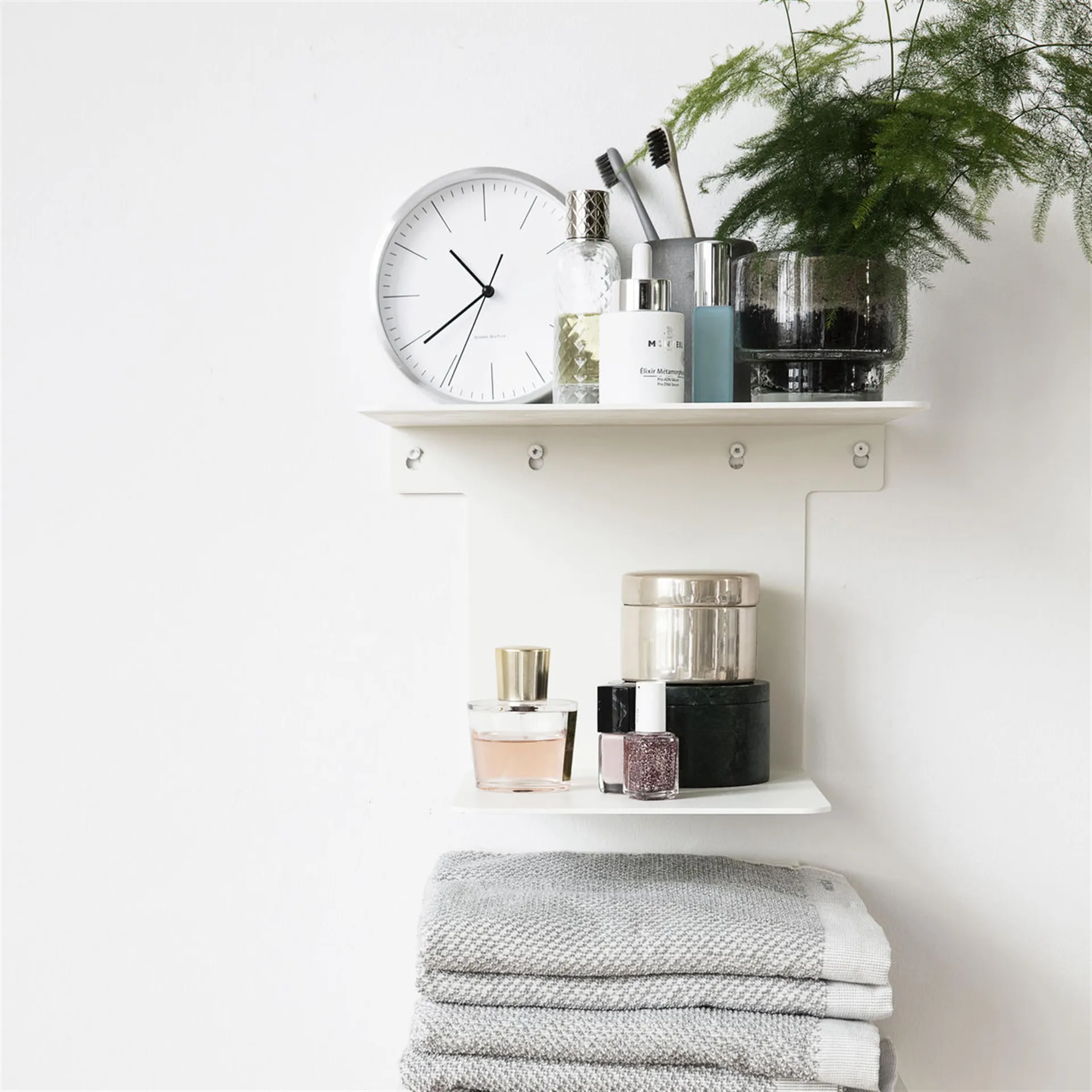 Hannah bordsklocka 15 cm, silver House Doctor