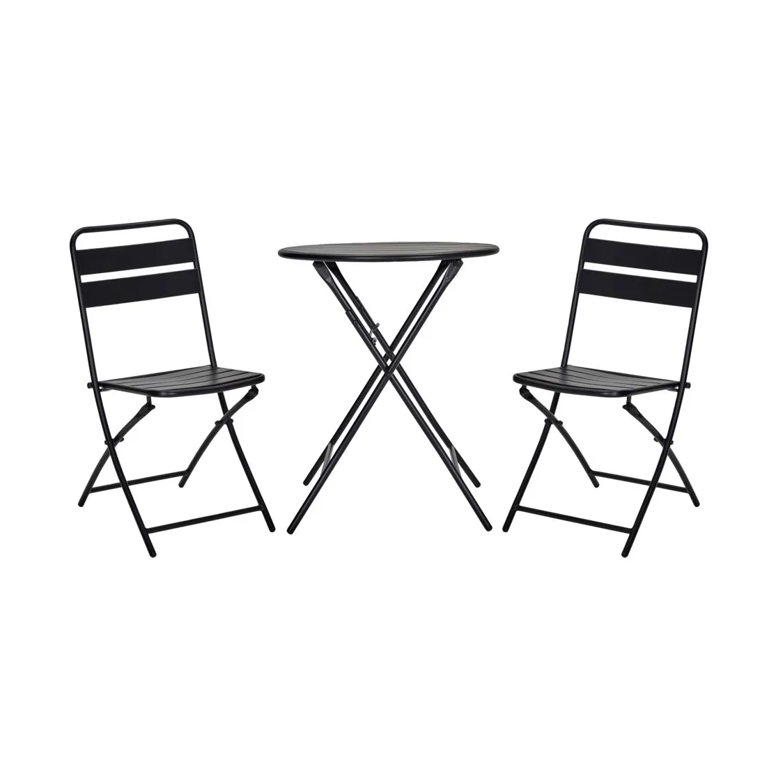 Helo kaféset med 2 stolar, Svart House Doctor