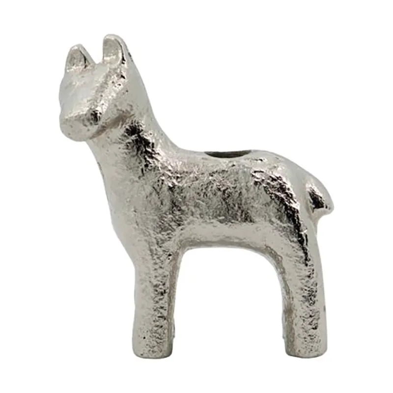Horse ljusstake 7,5 cm, Antiksilver House Doctor