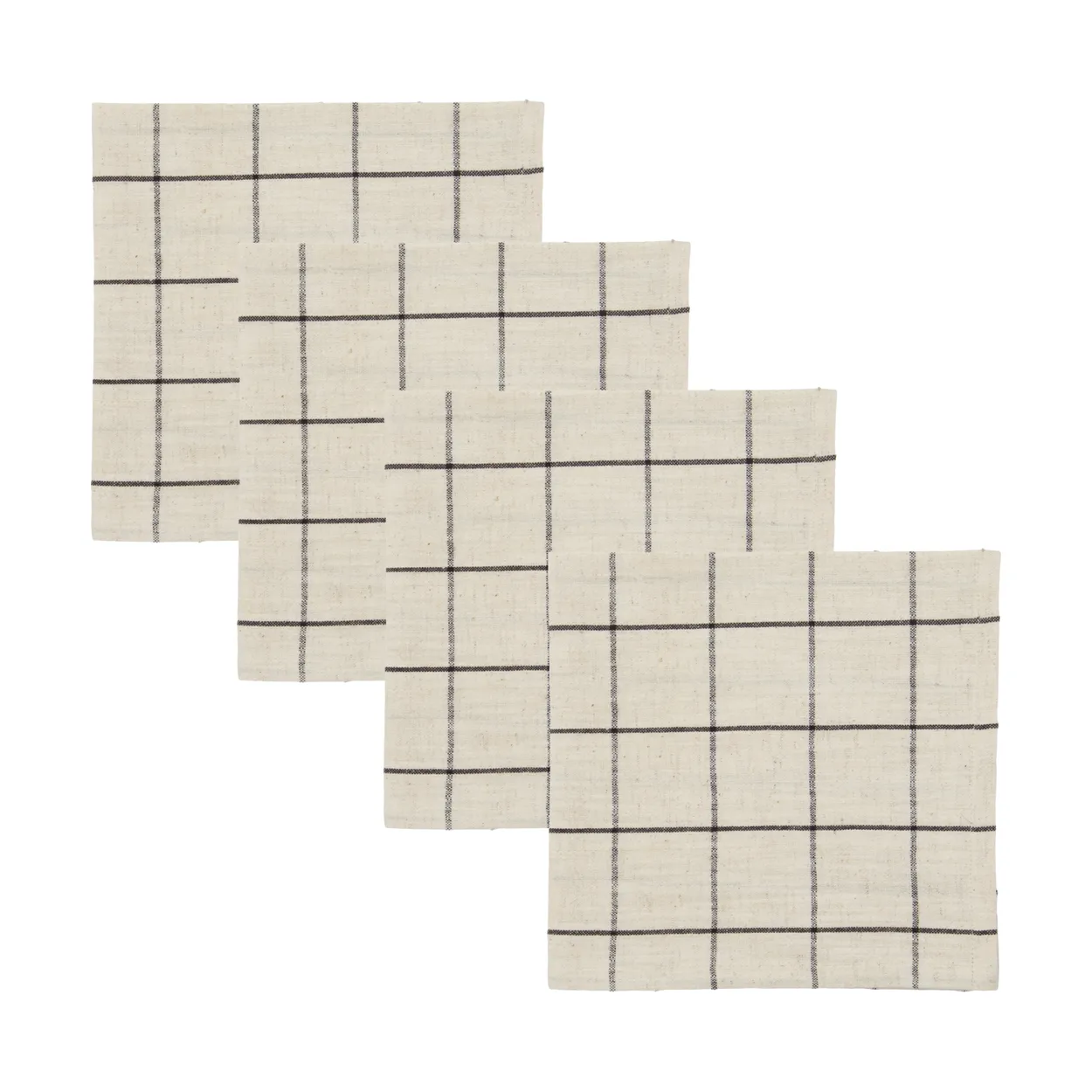 House Doctor Join tygservett 40×40 cm 4-pack Svart-off white