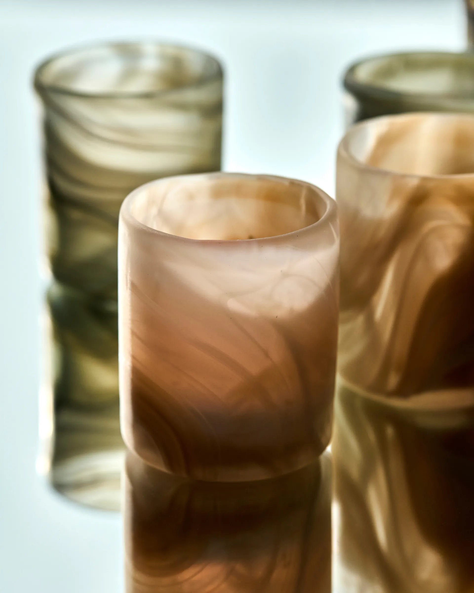 Kae värmeljushållare Ø7x8 cm, Beige House Doctor