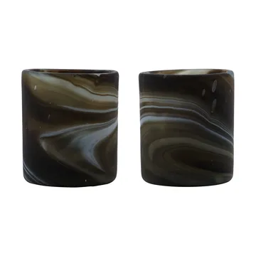 Kae värmeljushållare Ø7x8 cm - Brun - House Doctor