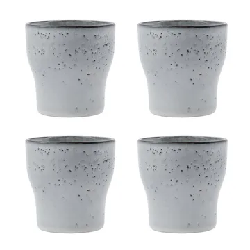 Liss termosmugg 9 cm 4-pack - Ljusgrå - House Doctor