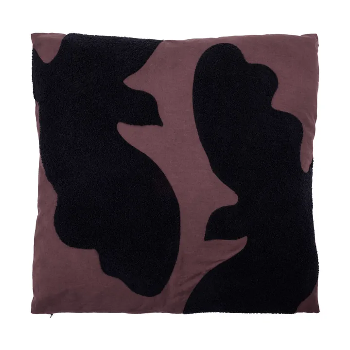Miki dekorationskudde - Mörk choklad-svart, 50x50 cm - House Doctor