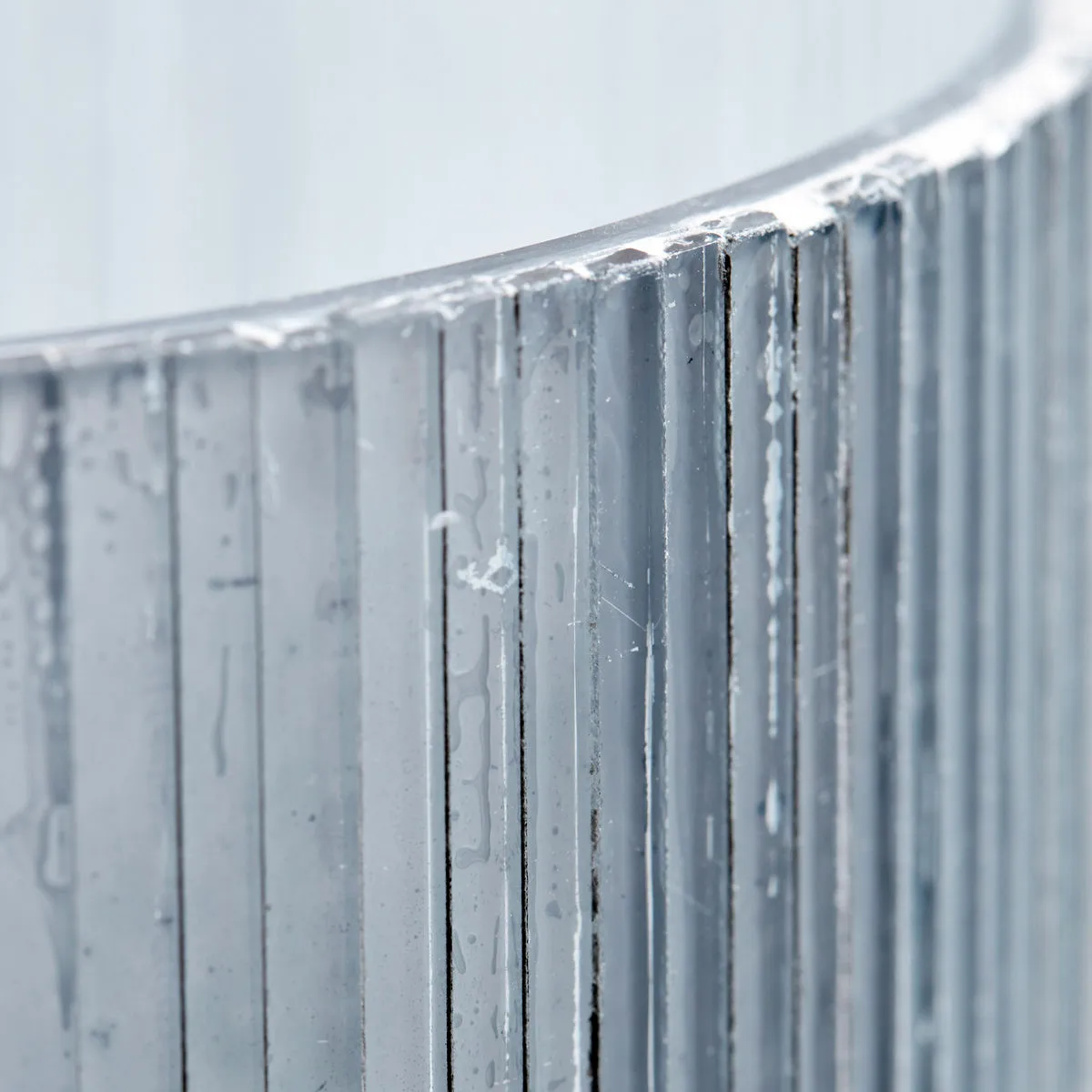 Mirr värmeljushållare 12,5 cm, Frostgrå House Doctor