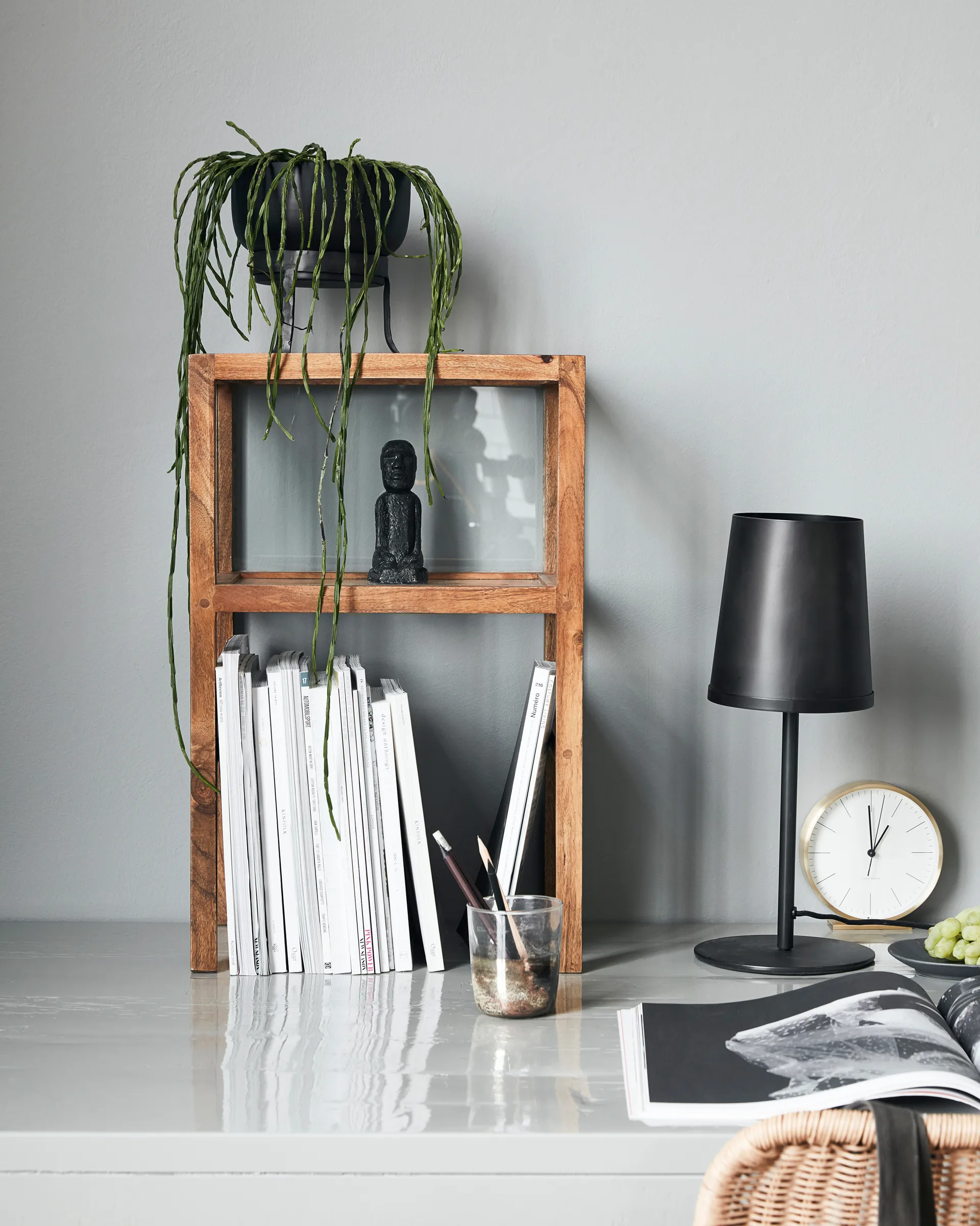 Montre sidobord 28x38 cm, Antik brun House Doctor