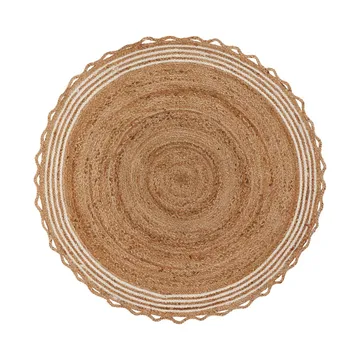 Nord julgransmatta Ø120 cm - Jute-vit - House Doctor